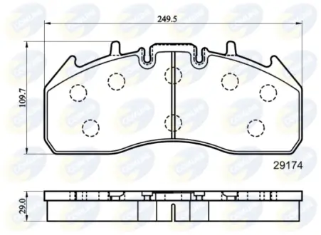 Автозапчасть COMLINE CBP9078MK