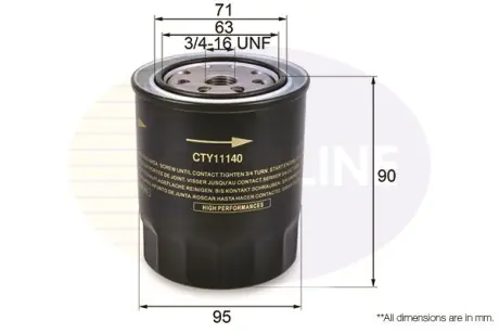 Автозапчасть COMLINE CTY11140
