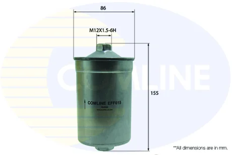 Comline - Фільтр палива (аналогWF8027/KL30) COMLINE EFF015