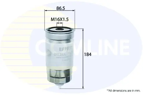 Автозапчасть COMLINE EFF037