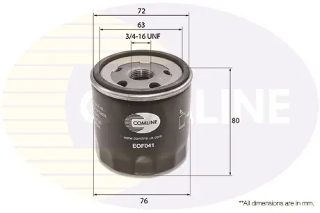 Автозапчасть COMLINE EOF041