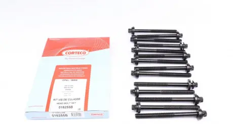 Bolt Kit, cylinder head. Комплект болтів, головка циліндрів CORTECO 016255B