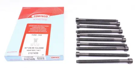 Bolt Kit, cylinder head. Комплект болтів, головка циліндрів CORTECO 016740B