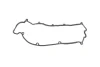 Rocker cover gasket. Прокладка кришки коромисла CORTECO 026677P (фото 2)