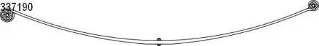 Ресора задня 1-листова DB Sprinter (901-903)/ VW LT 28-46 95-06 (70/740/753, 24 mm) CS GERMANY 1033719000