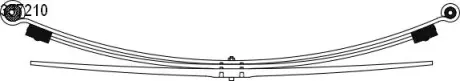 Ресора задня 3-листова DB Sprinter (904) (70/740/753, 56mm) CS GERMANY 1033721000