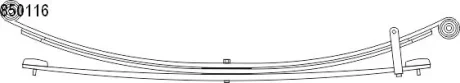 Ресора листова Nissan / Opel / Renault CS GERMANY 1085011600