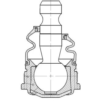 Опора кульова верх SsangYong Rodius 07- (вир-во) CTR CB0632