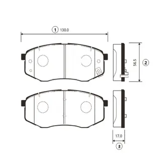 Колодка торм. передн. Hyundai Sonata 09-20 i20-i45 KIA K5 (пр-во) CTR GK1369