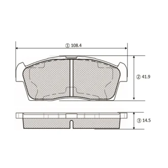 Колодки гальм Citroen Hyundai Mitsubishi Peugeot Suzuki Daihatsu перед. OLD CKM-80 (вир-во… CTR GK1449