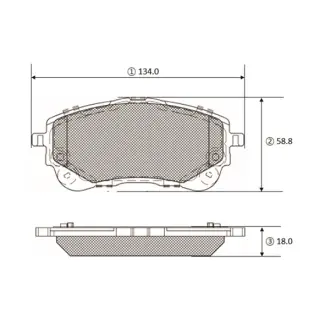 Колодки гальм Toyota Corolla 18- перед. OLD CKT-191 (вир-во) CTR GK1459