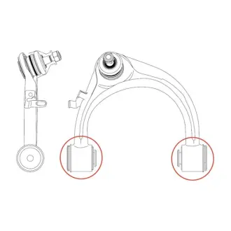 Сайлентблок рычага передняя ось верх Jeep Grand Cherokee 10- Dodge Durango 11-15 (пр-во) CTR GV1020