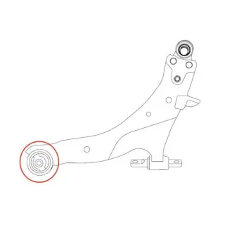 Сайлентблок рычага передняя ось Nissan X-Trail/Rogue 07- Juke 10-19 Leaf 10- (пр-во) CTR GV1033