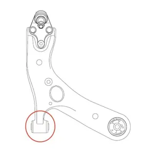 Сайлентблок рычага передняя ось Mitsubishi Lancer 03- (пр-во) CTR GV1035