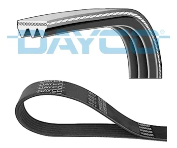 Поліклиновий ремінь (3PK796) HYUNDAI I30, KONA, SANTA FE IV, SANTA FÉ III, SONATA VII, TUCSON KIA OPTIMA, SORENTO III, SPORTAGE IV SUZUKI IGNIS III, S-CROSS, SWIFT V, SX4 S-CROSS 1.2H-2.4 09.12- DAYCO 3PK796EE