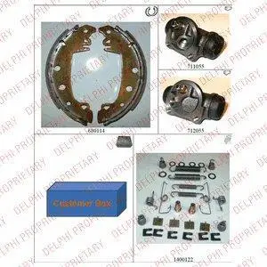 Комплект тормозных колодок DELPHI 750
