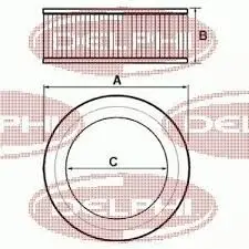 Air filter. Фильтр воздушный DELPHI AF0041