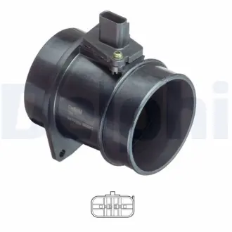 FORD Расходомер воздуха Focus 1.8TDCi 02- DELPHI AF1038012B1