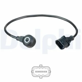 Датчик детонації OPEL ASTRA G, ASTRA H, ASTRA H GTC, CORSA C, MERIVA A, SIGNUM, TIGRA, VECTRA B, VECTRA C, VECTRA C GTS, ZAFIRA A SAAB 9-3 1.8 10.95-02.15 DELPHI AS10180