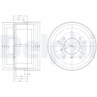 Тормозной барабан DELPHI BF166