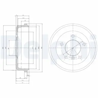Тормозной барабан DELPHI BF168