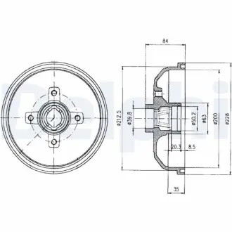 Тормозной барабан DELPHI BF293