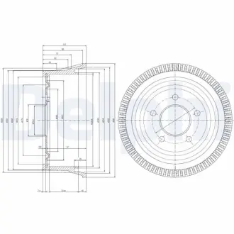 Тормозной барабан DELPHI BF387