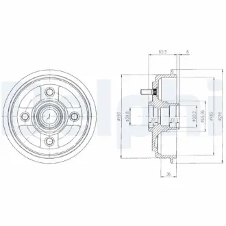 Тормозной барабан DELPHI BF434
