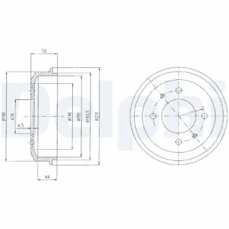 Тормозной барабан DELPHI BF435