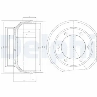 Тормозной барабан DELPHI BF467