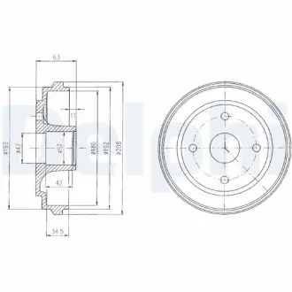 Тормозной барабан DELPHI BF474