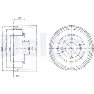Тормозной барабан DELPHI BF482