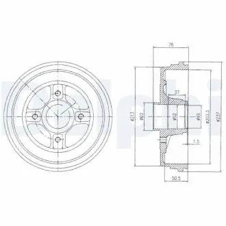 Тормозной барабан DELPHI BF496