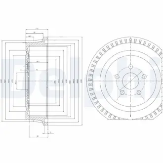 Тормозной барабан DELPHI BF515