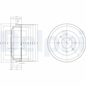 Тормозной барабан DELPHI BF519