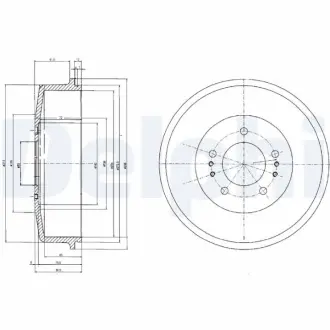 Тормозной барабан DELPHI BF520