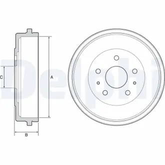 Тормозной барабан DELPHI BF526
