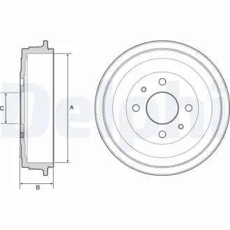 Тормозной барабан DELPHI BF528