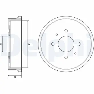 Тормозной барабан DELPHI BF529