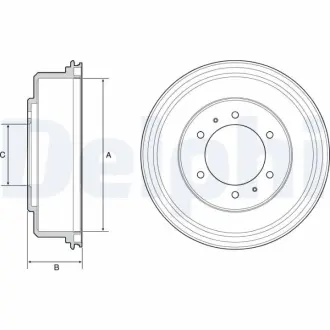 Тормозной барабан DELPHI BF532