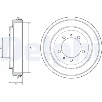 Тормозной барабан DELPHI BF540