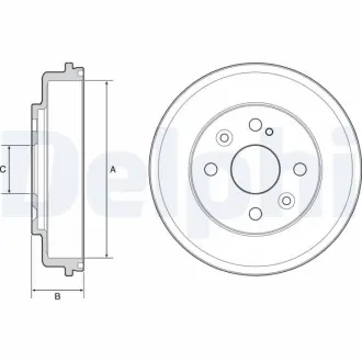 Тормозной барабан DELPHI BF542
