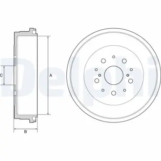 Тормозной барабан DELPHI BF545