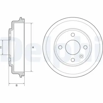 Тормозной барабан DELPHI BF554