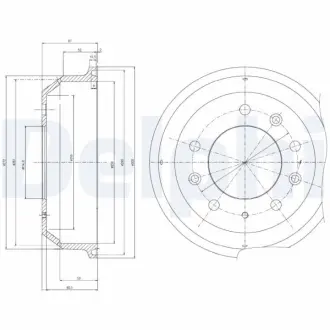 Тормозной барабан DELPHI BF8
