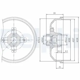 Тормозной барабан DELPHI BFR111