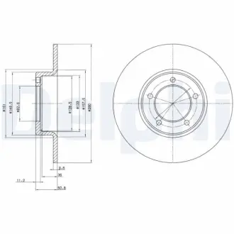 Тормозной диск DELPHI BG2021