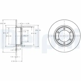 Тормозной диск DELPHI BG2107