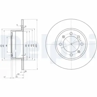Тормозной диск DELPHI BG2112