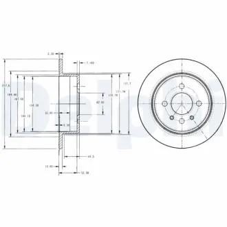 Тормозной диск DELPHI BG2202